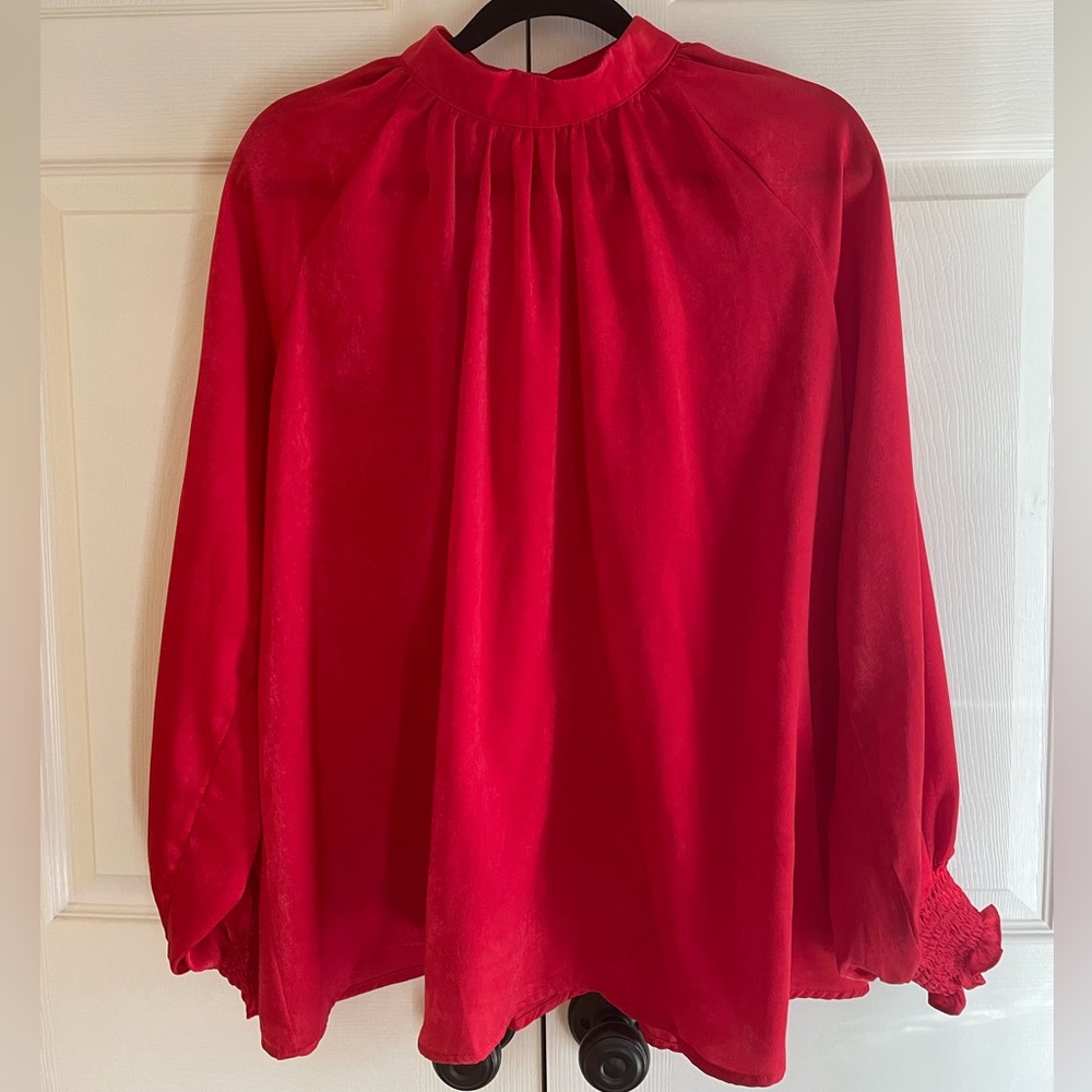 Glam Mock Turtleneck Blouse